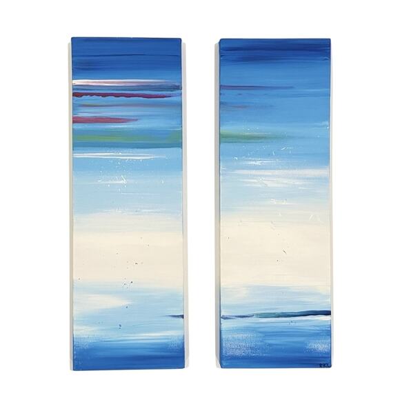 Tides Diptych by Rebecca Lemme - Picture 1 of 2